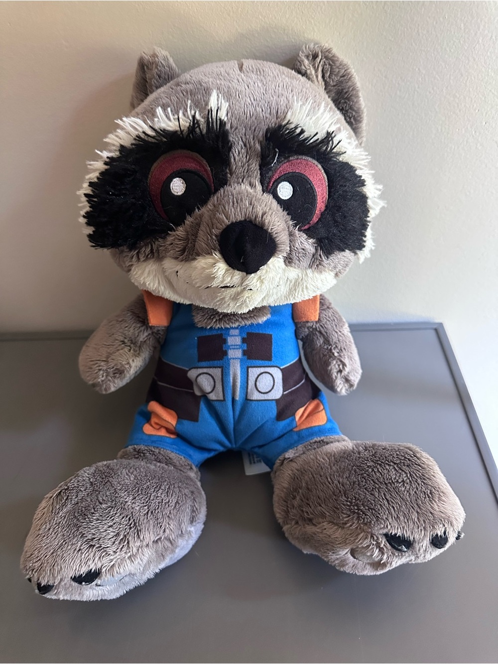 Disney Parks Big Feet Rocket Raccoon Marvel Guardians Of The Galaxy Plush 14”